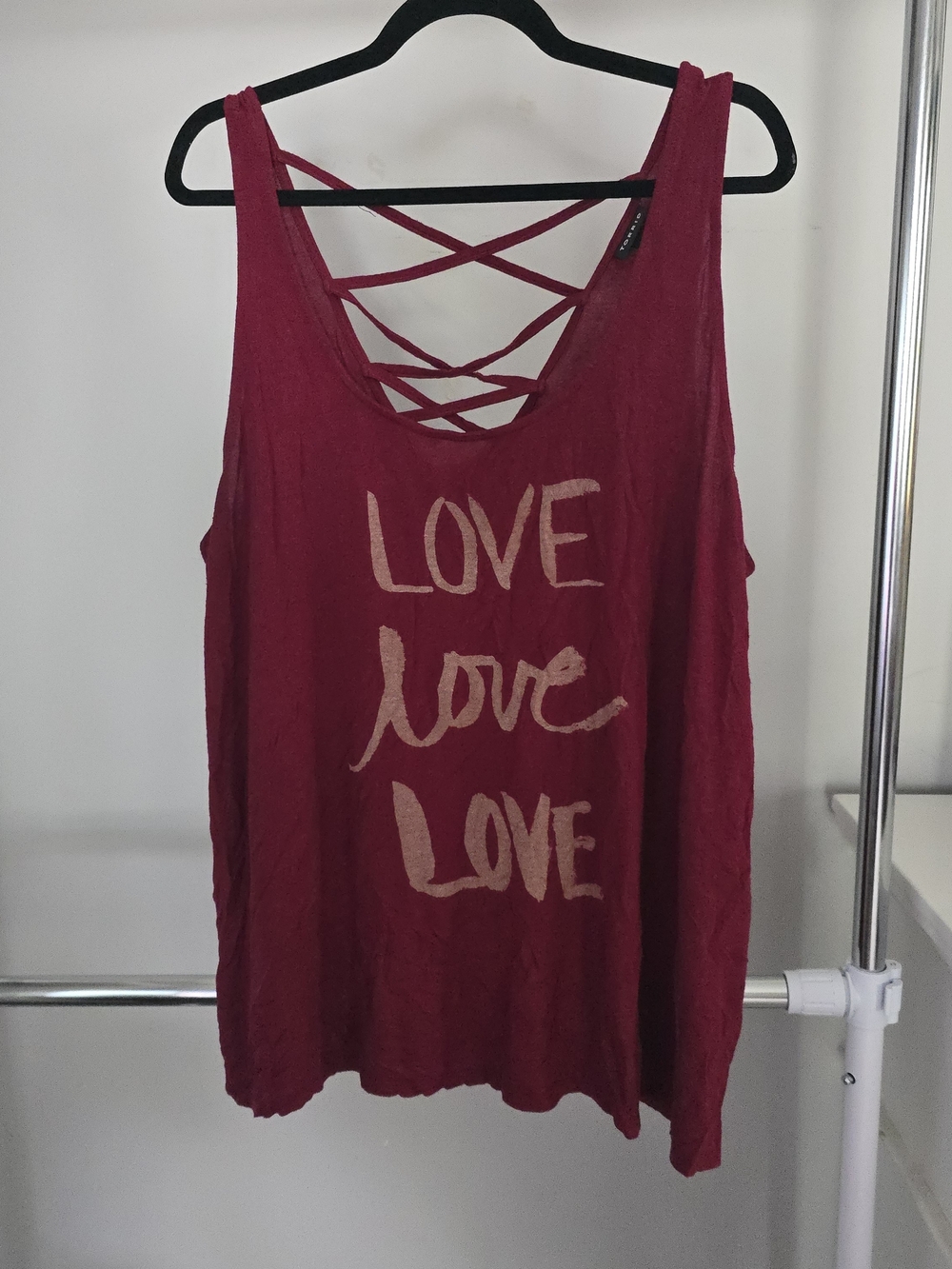 Torrid Love Criss Cross Tank Top Plus Size 2x
